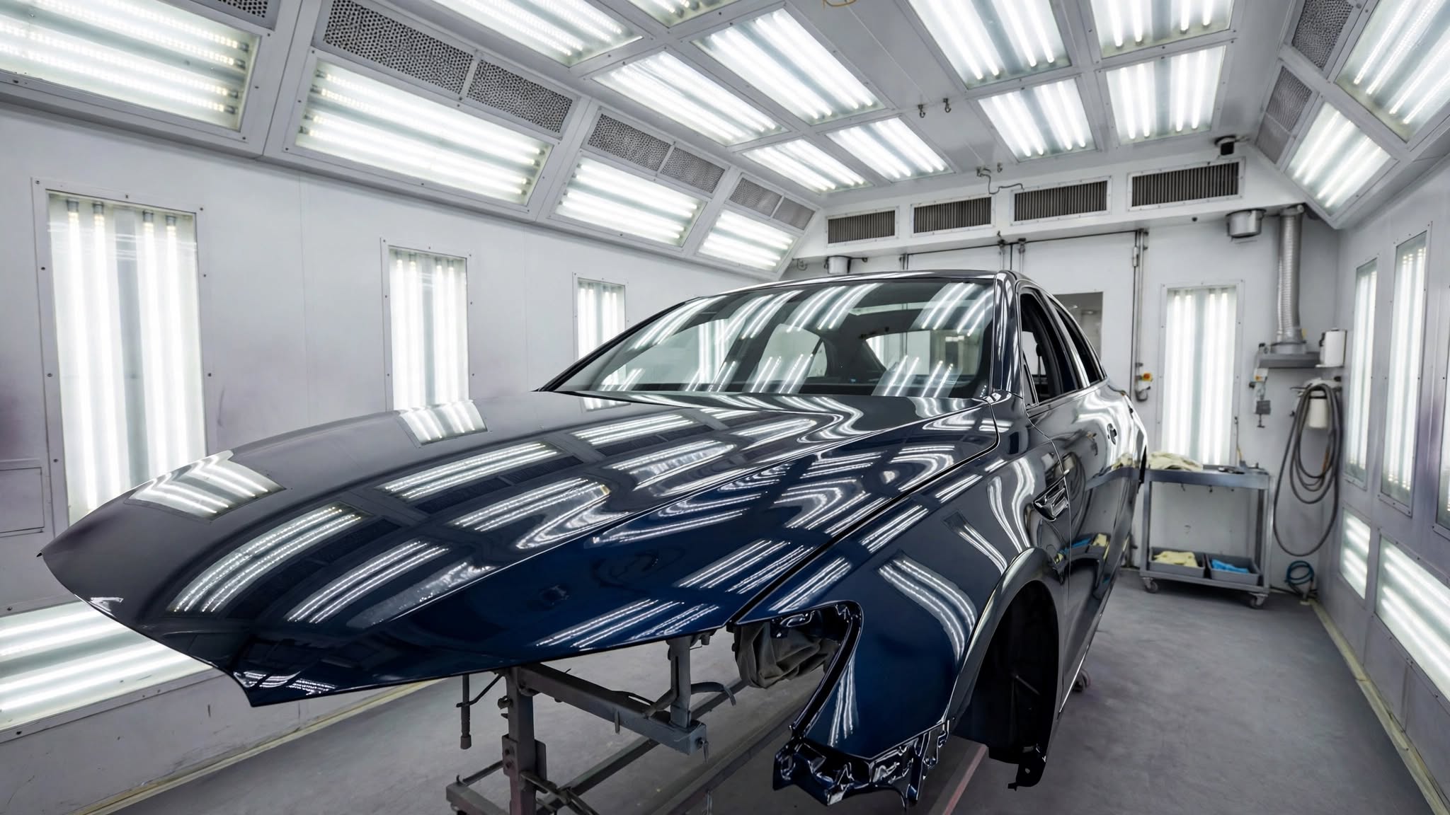 How Spray Booth Lighting Improves Paint Finish Quality
